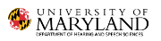 University of Maryland- Hearing & Speech Sciences Logo