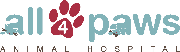 All 4 Paws Animal Hospital Logo