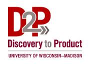 University of Wisconsin-Madison, Discovery to Prodcut (D2P) Logo