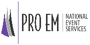 PRO EM National Event Services Logo