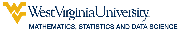 West Virginia University School of Mathematical and Data Sciences Logo