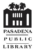 Pasadena Public Library Logo