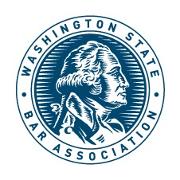 WSBA or Washington State Bar Association Logo