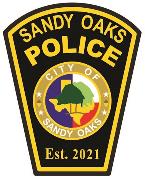 Sandy Oaks Police Department Logo
