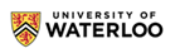 University of Waterloo Logo