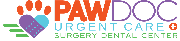PawDoc Urgent Care + Surgery Dental Center Logo