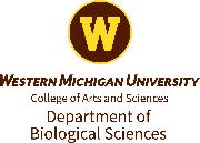 The Department of Biological Sciences at Western Michigan University Logo
