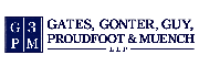 Gates, Gonter, Guy, Proudfoot & Muench LLP. Logo