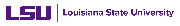 Louisiana State University Logo