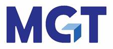 A blue and white logo Description automatically generated